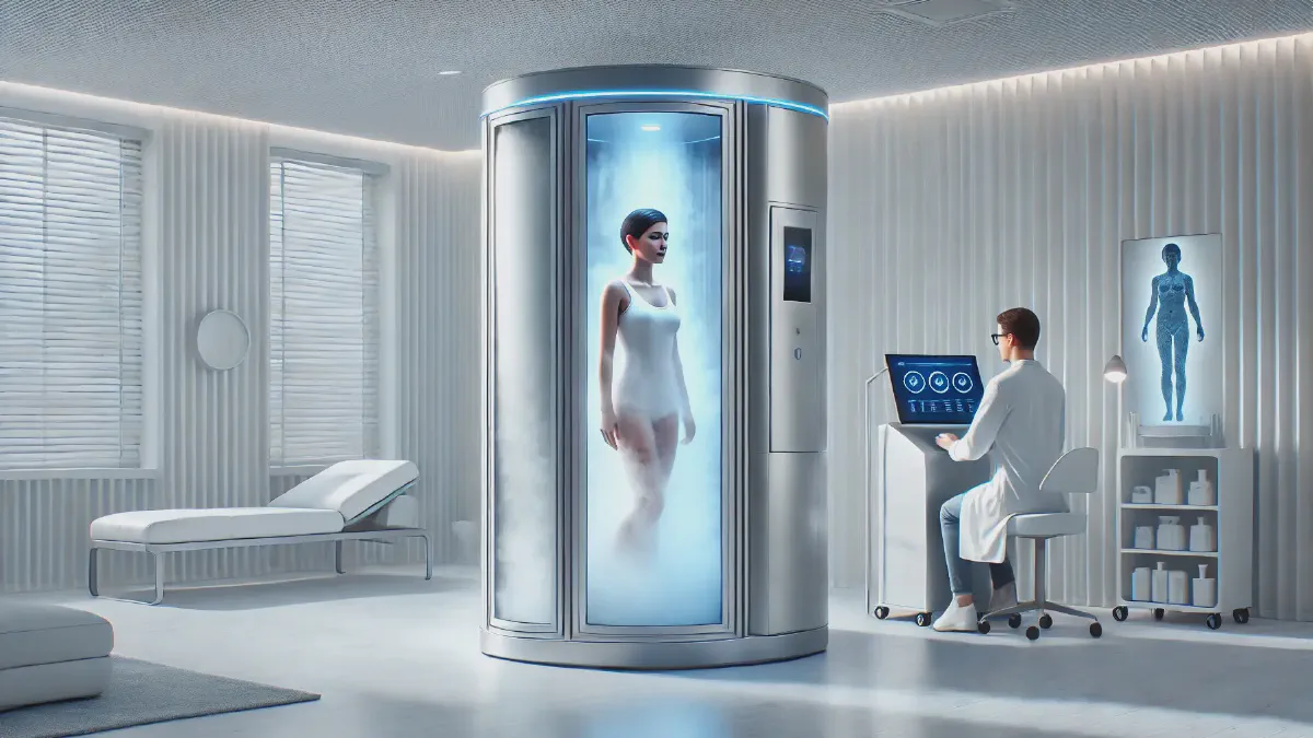 Cryotherapy treatment scene in Miami Cryotherapy treatment scene in Miami